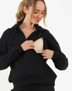 Nicky Nursing Hoodie  Black