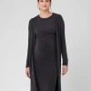 Nina Longline Cardigan Dark Charcoal