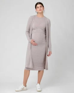 Nina Longline Cardigan Sand