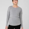 Nora Lift Up Nursing Top  Silver Marle