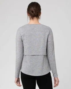 Nora Lift Up Nursing Top  Silver Marle