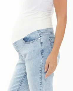 Nova Over Bump Crop Jean Blue Haze