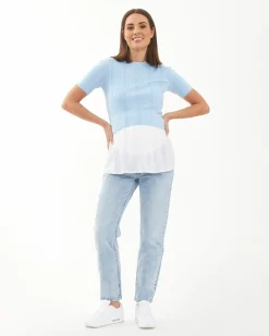 Nova Over Bump Crop Jean Blue Haze