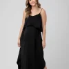 Nursing Slip Dress Black