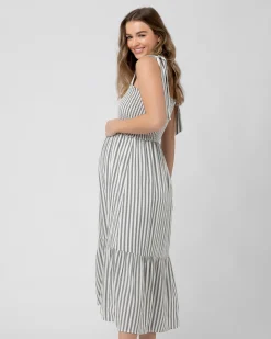 Ollie Smocked Dress  Black / White