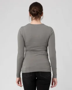 Org Cotton Nursing Top. Moss