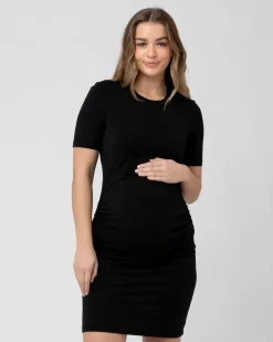 Organic Nursing Dress Black