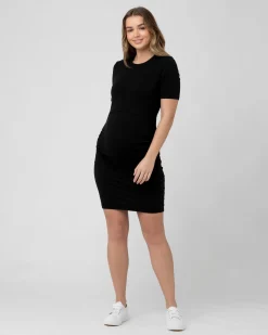Organic Nursing Dress Black