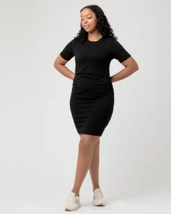 Organic Nursing Dress Black