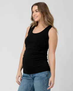 Organic Nursing Tank Black