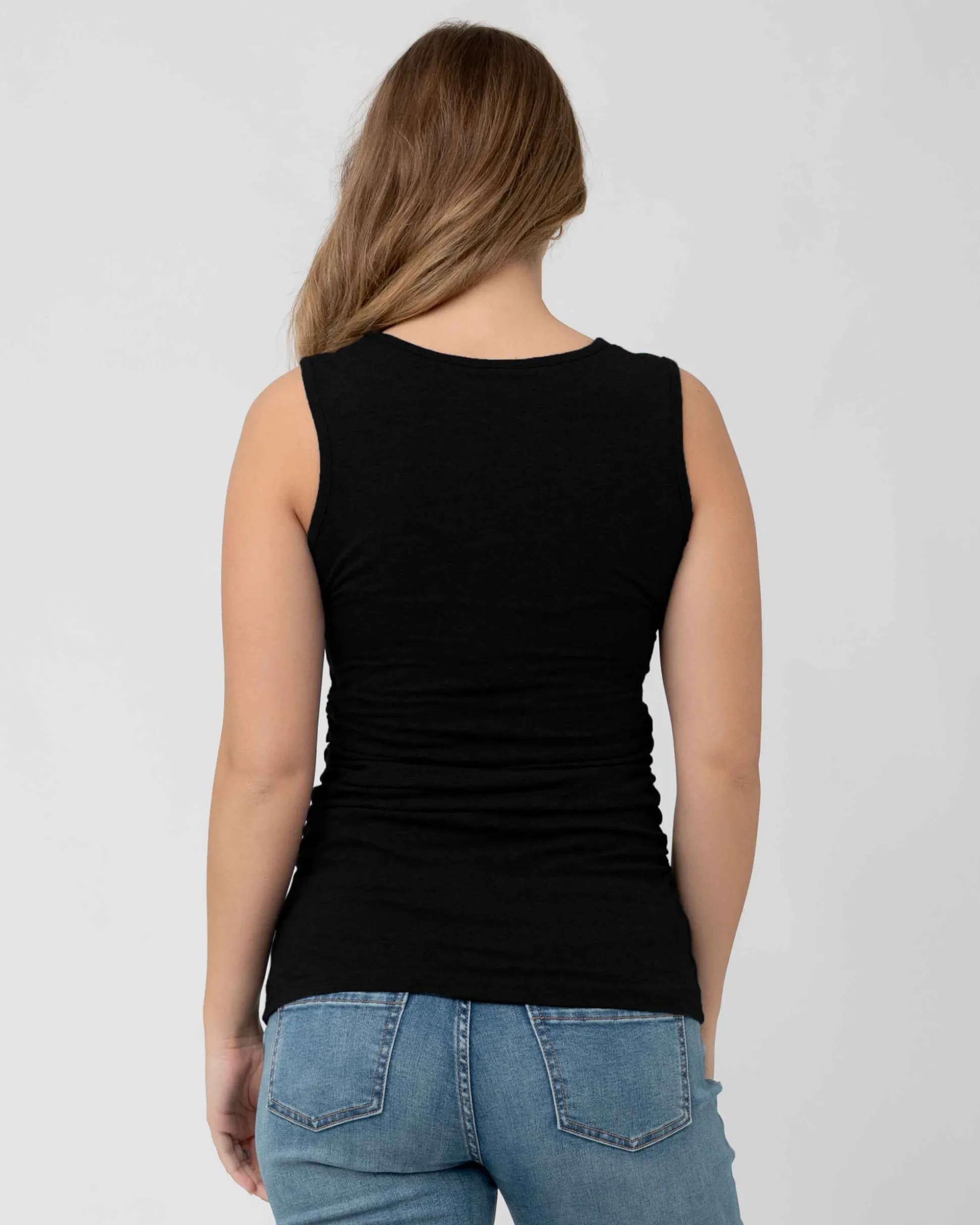 Organic Nursing Tank Black