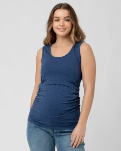 Organic Nursing Tank Denim Marle