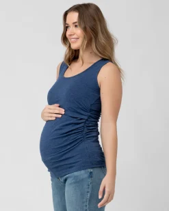 Organic Nursing Tank Denim Marle