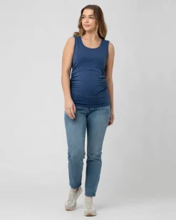 Organic Nursing Tank Denim Marle