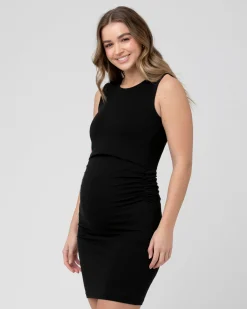 Organic Nursing Tank Dress  Black