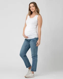 Organic Nursing Tank White