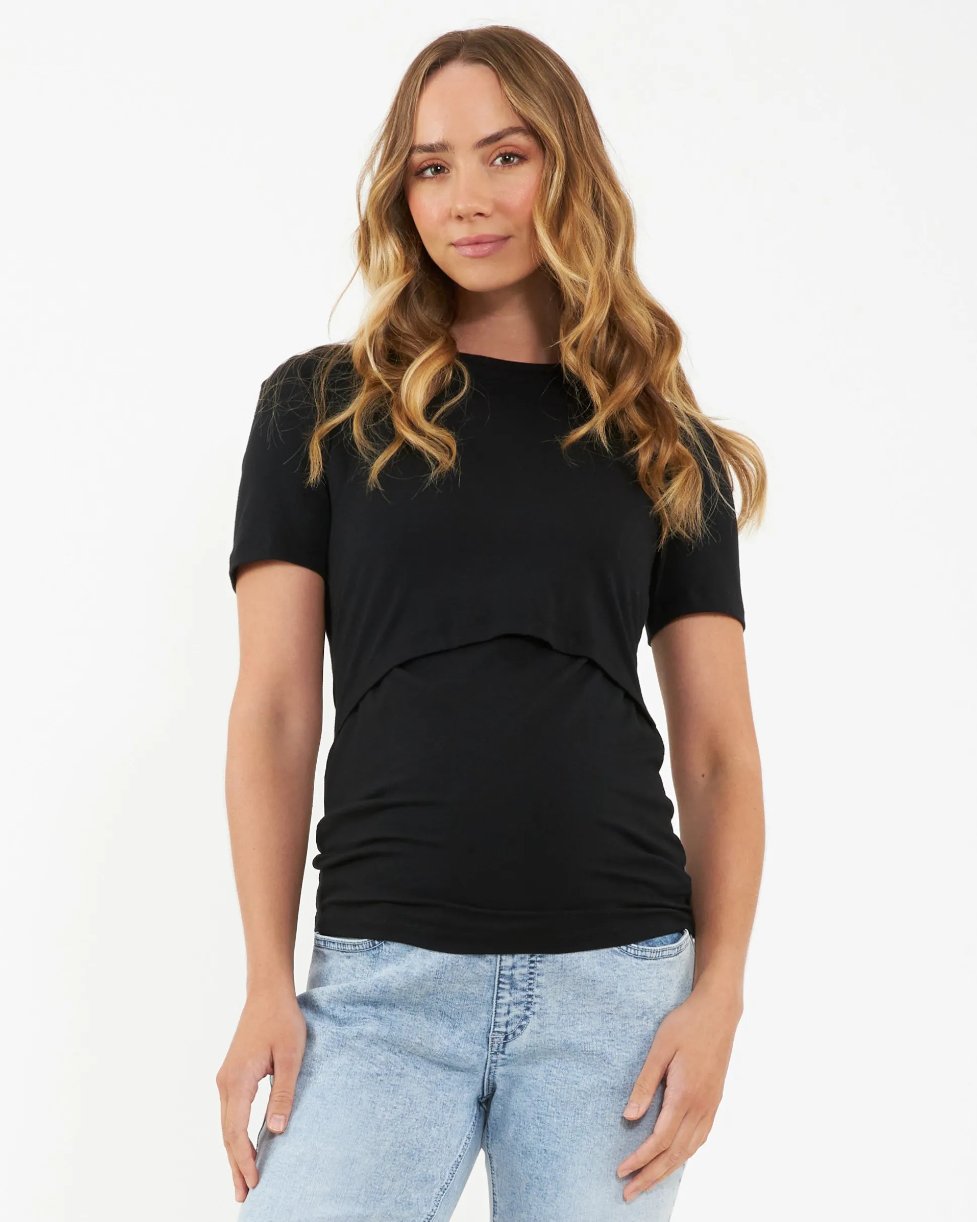 Organic Nursing Tee Black