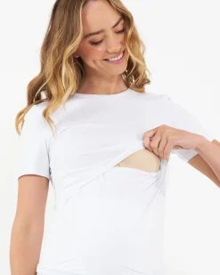 Organic Nursing Tee White
