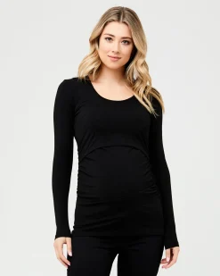 Organic Nursing Top Black