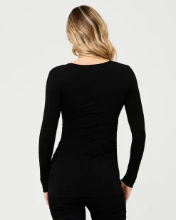 Organic Nursing Top Black