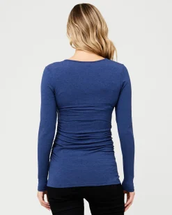 Organic Nursing Top Denim Marle