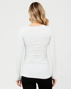 Organic Nursing Top Silver Marle