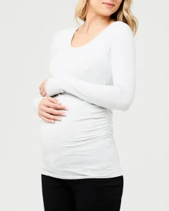 Organic Nursing Top Silver Marle