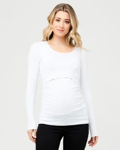 Organic Nursing Top White
