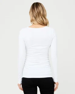 Organic Nursing Top White