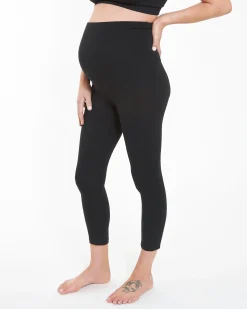 Organic Over Bump 3/4 Legging Black