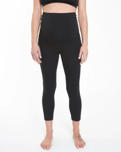 Organic Over Bump 3/4 Legging Black