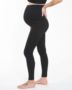Organic Over Bump Legging Black