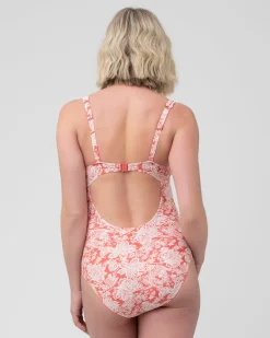 Paloma One Piece  Dusty Coral / Natural