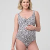Pebbles Tie Front One Piece  Multi
