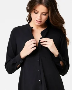 Peplum Shirt Black