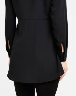 Peplum Shirt Black