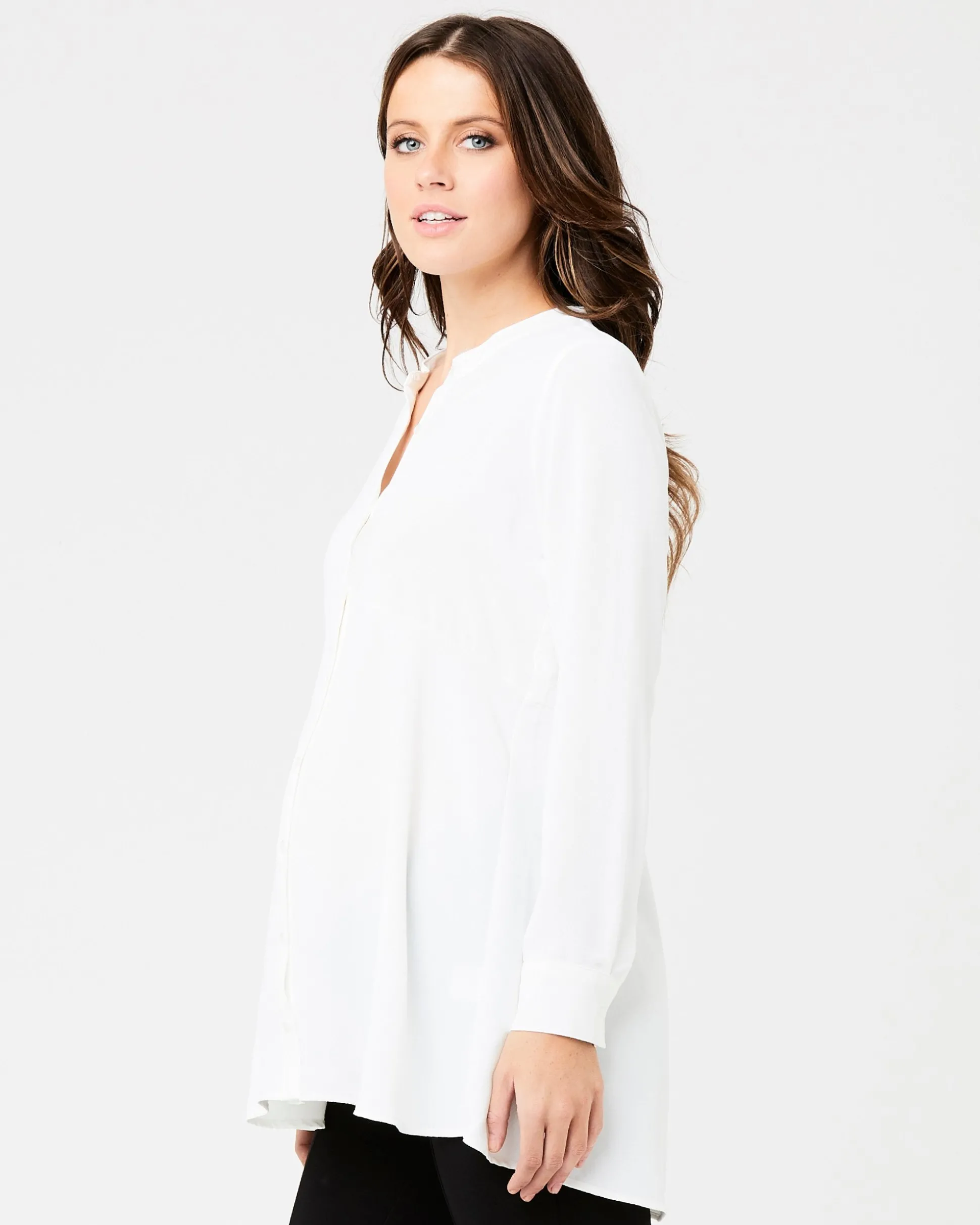 Peplum Shirt White