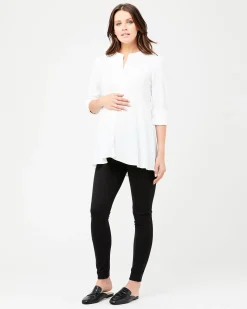 Peplum Shirt White