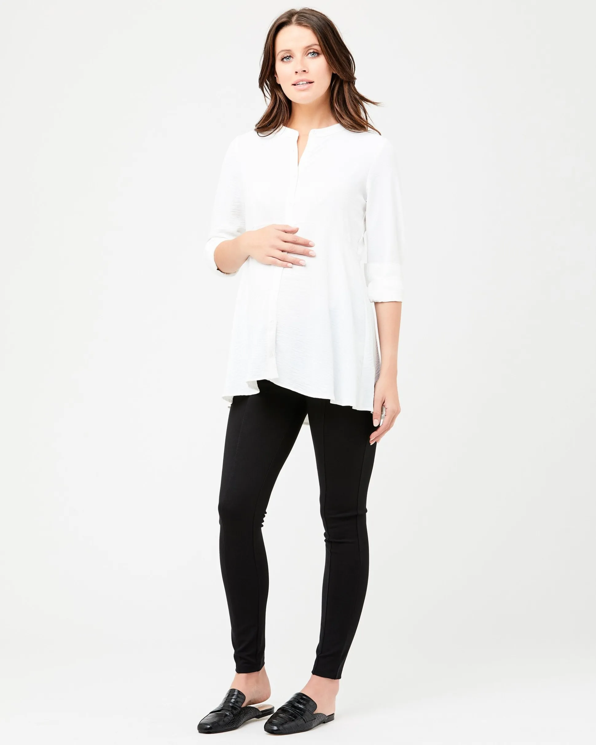 Peplum Shirt White