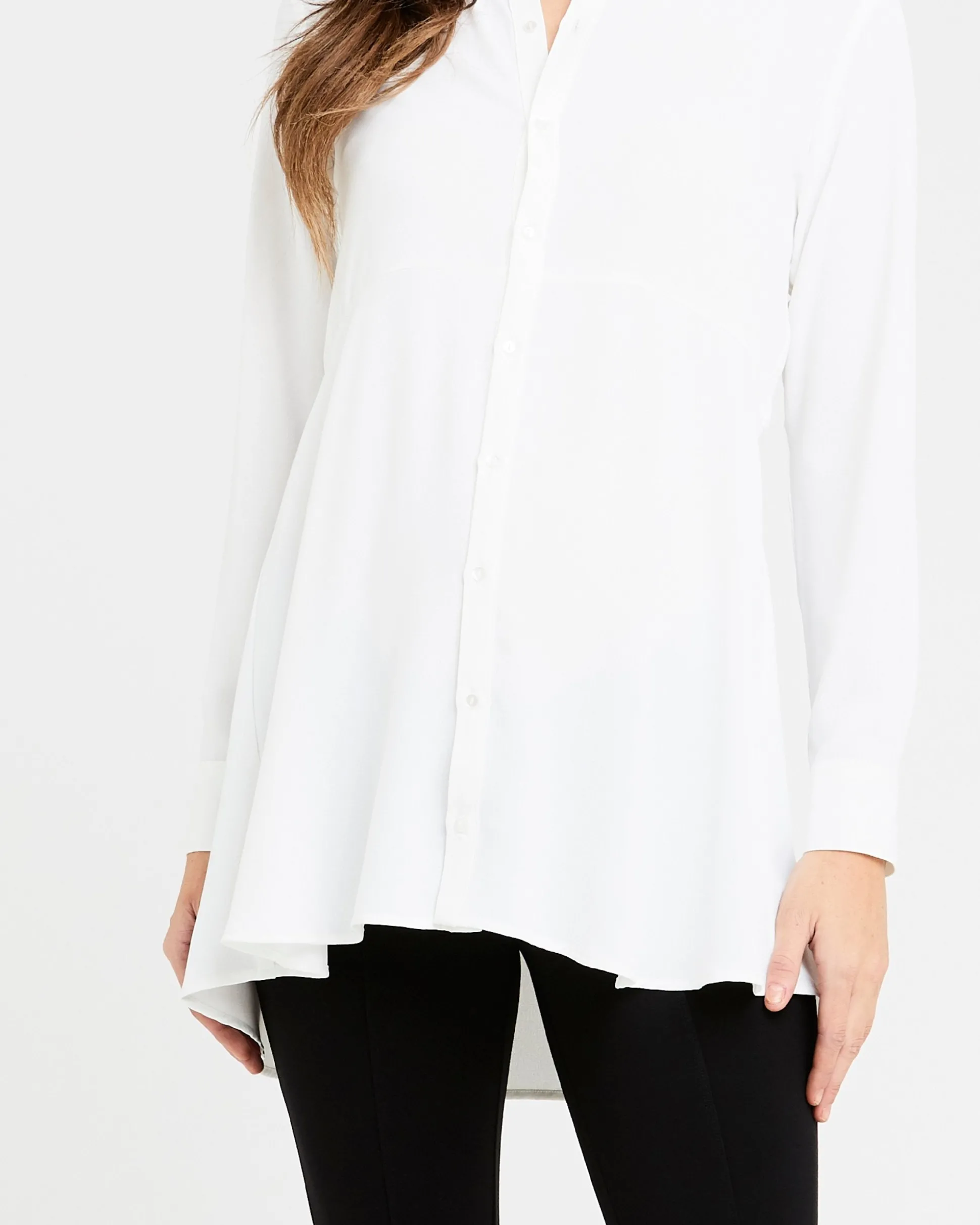 Peplum Shirt White