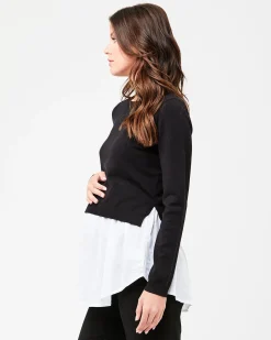 Pia Nursing Knit Black