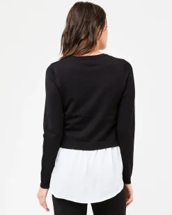 Pia Nursing Knit Black