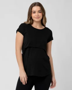 Richie Nursing Tee Black