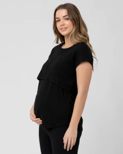 Richie Nursing Tee Black