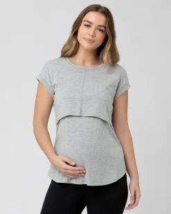 Richie Nursing Tee Grey Marle