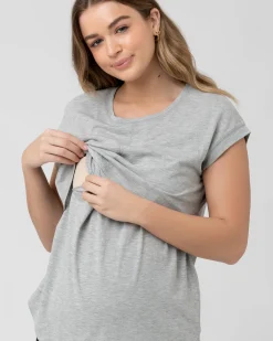 Richie Nursing Tee Grey Marle