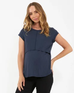 Richie Nursing Tee Indigo