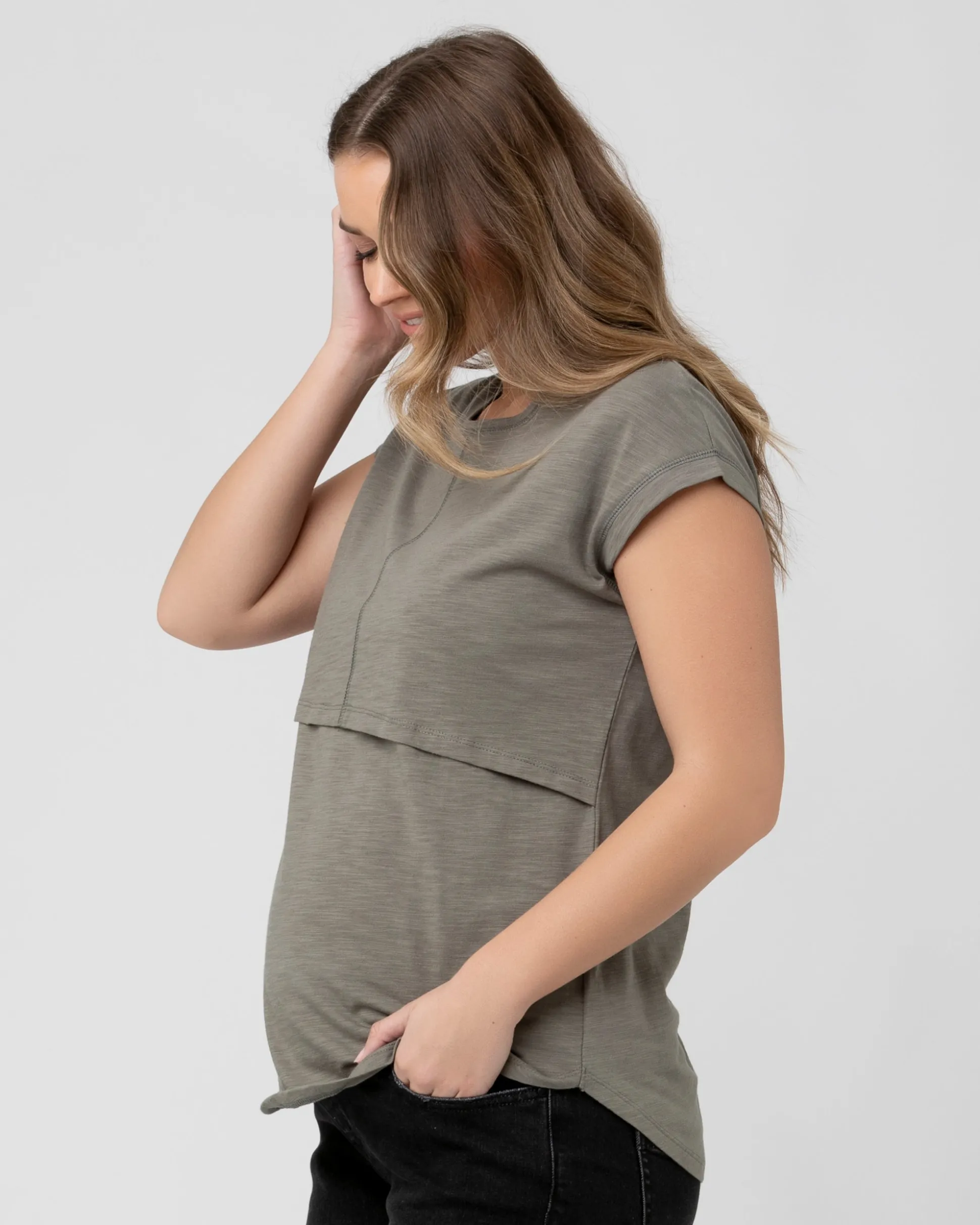 Richie Nursing Tee Moss
