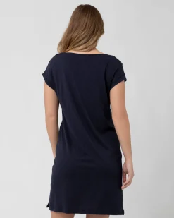 Roxie Nursing Dress Navy