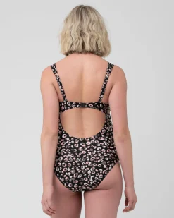 Sahara Tie Front One Piece  Black